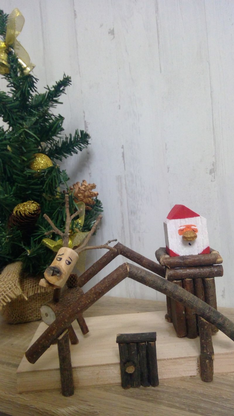 【家居饰品&办公小物】卡住的圣诞任务 - 摆饰 - 木头 