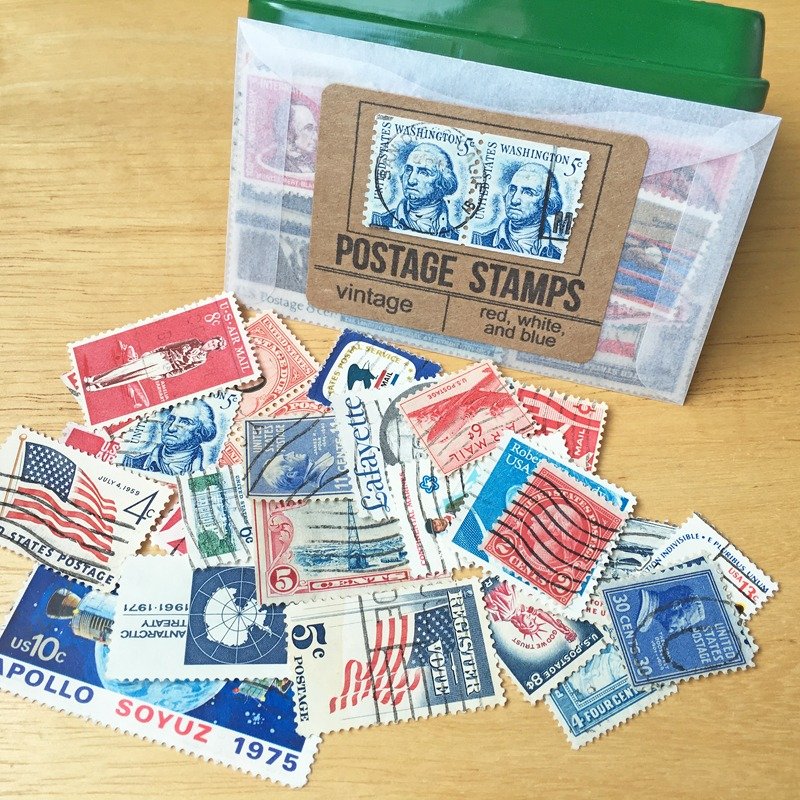 Saturday Morning Vintage / Postage Stamps 复古邮票(红白蓝) - 其他 - 纸 多色