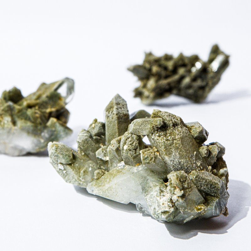 巴基斯坦喜马绿幽灵簇 - 摆饰 - 水晶 绿色
