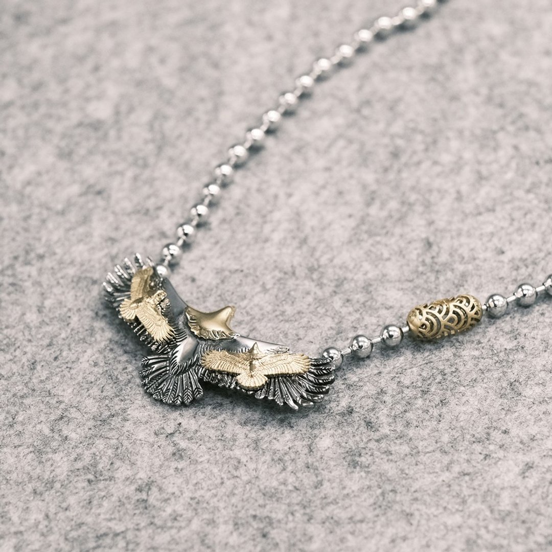 【时尚饰物】SOULITE Eagle Silver 3 Necklace - 项链 - 不锈钢 