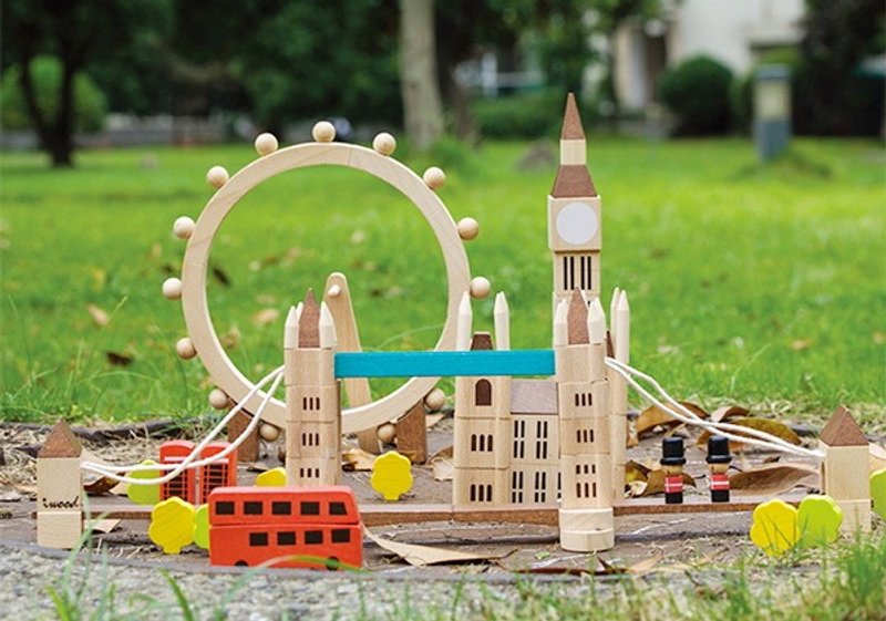 印象伦敦积木 - 玩具/玩偶 - 木头 卡其色