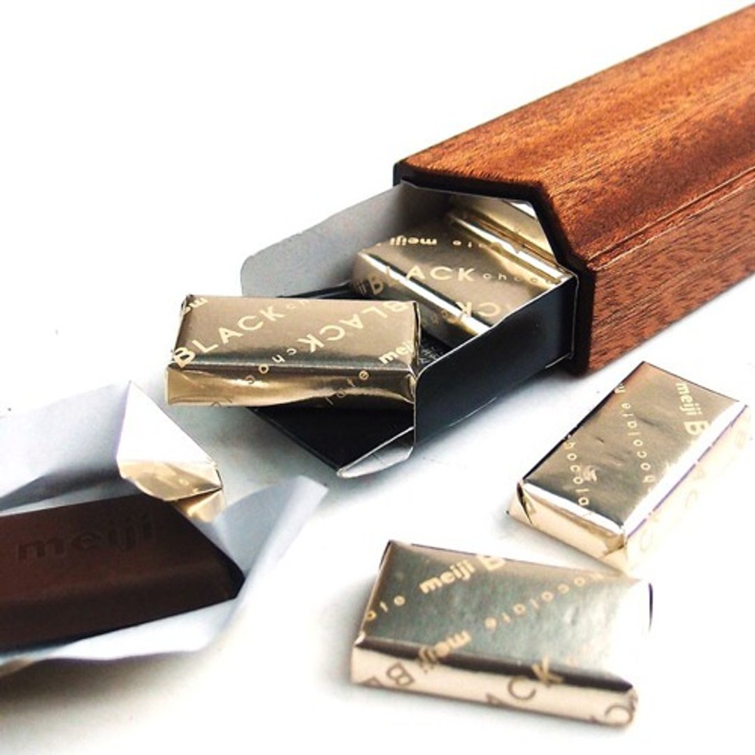 Meiji chocolate stick type wooden case - 其他 - 木头 
