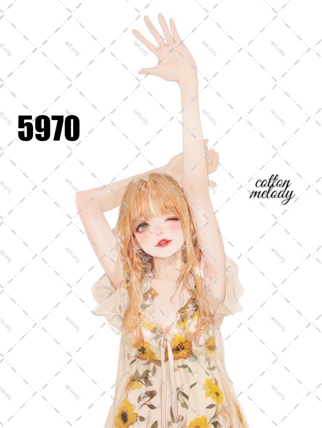 原创贴纸 no.5970 人物贴纸 原创贴纸 女孩贴纸 原创人物贴纸 - 贴纸 - 纸 