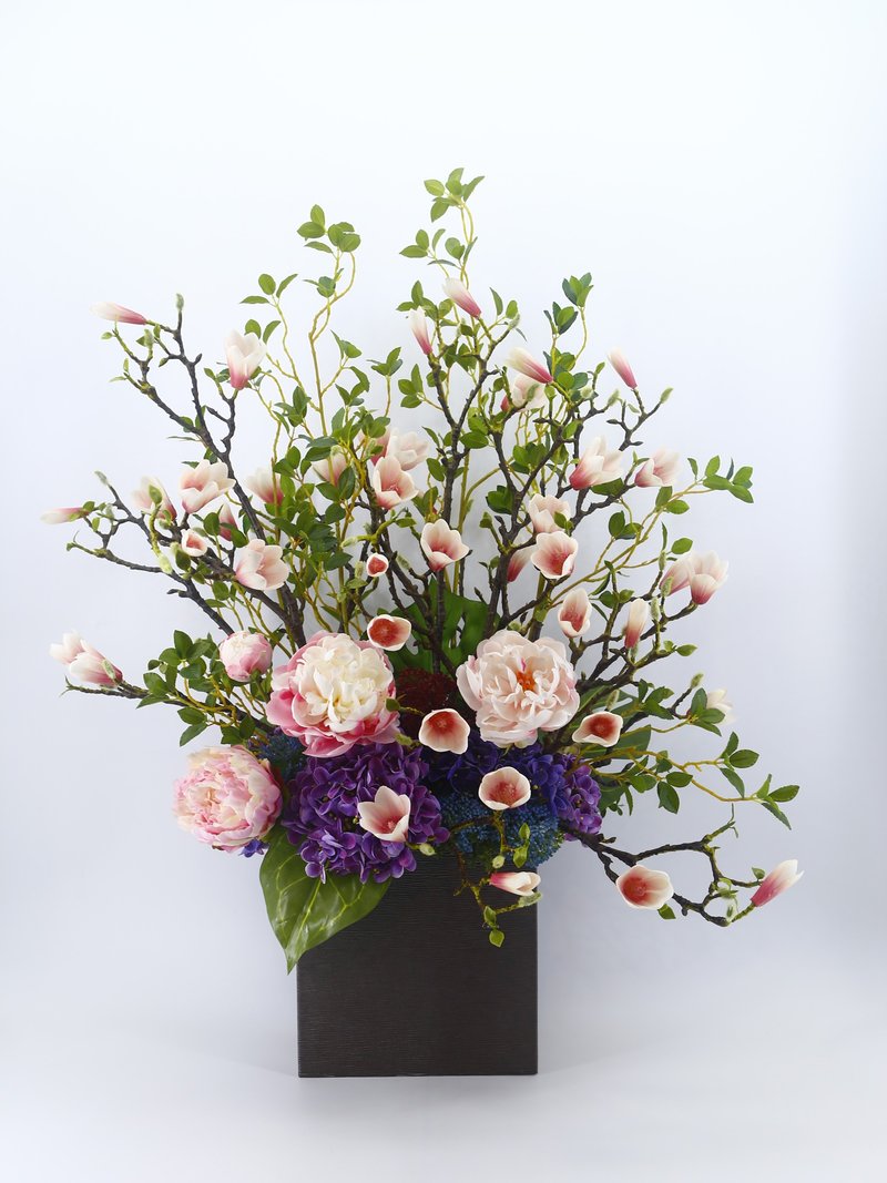 芍药粉辛夷雅致香氛花礼 包邮专人配送限双北市 其余地区需补运费 - 植栽/盆栽 - 其他材质 粉红色