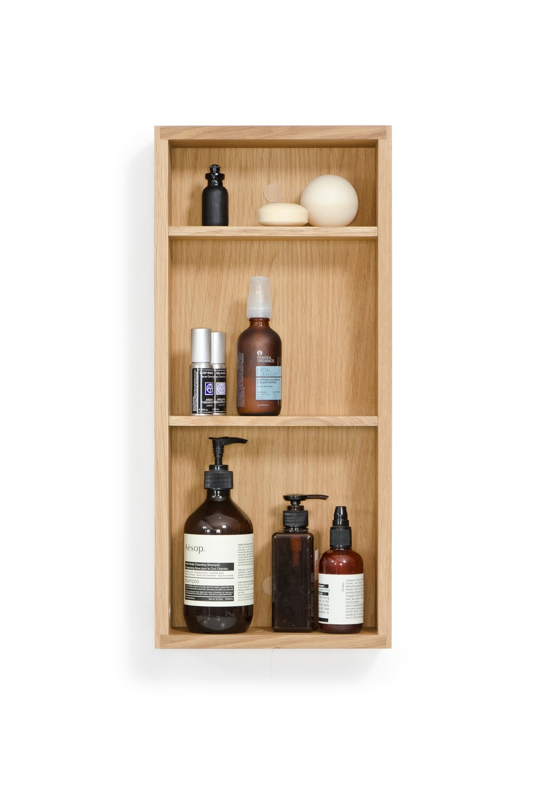 极简550墙柜 - 橡木 / Box Shelf Slimline - 卫浴用品 - 木头 