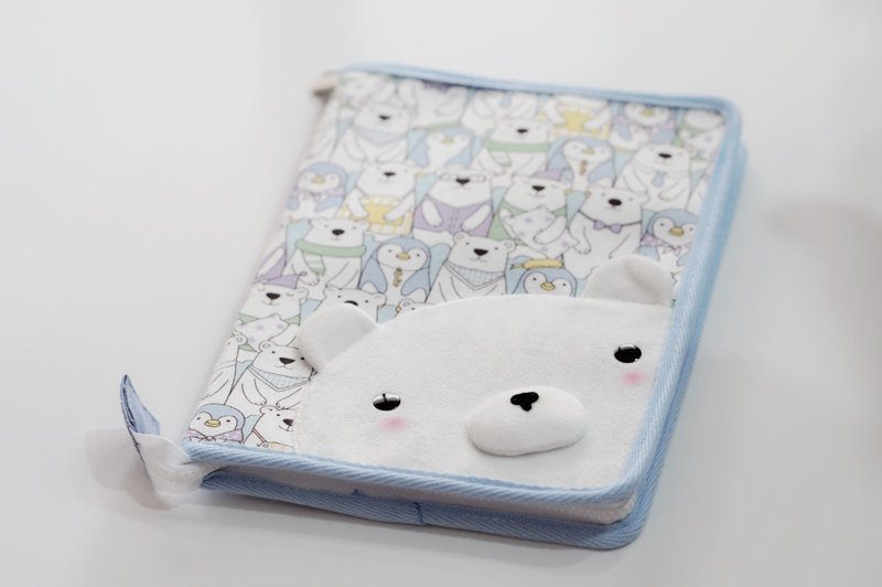 Bucute北极熊好朋友/妈妈手册/书套/儿童手册书套/书 - 书衣/书套 - 聚酯纤维 多色