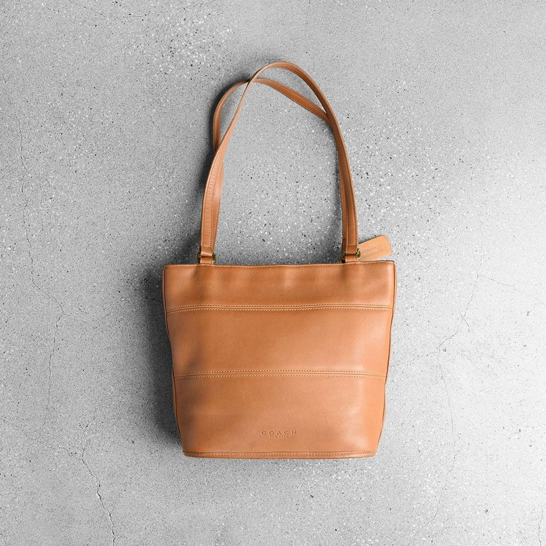 Coach 古董手提包 / Vintage 古着 - 手提包/手提袋 - 真皮 橘色