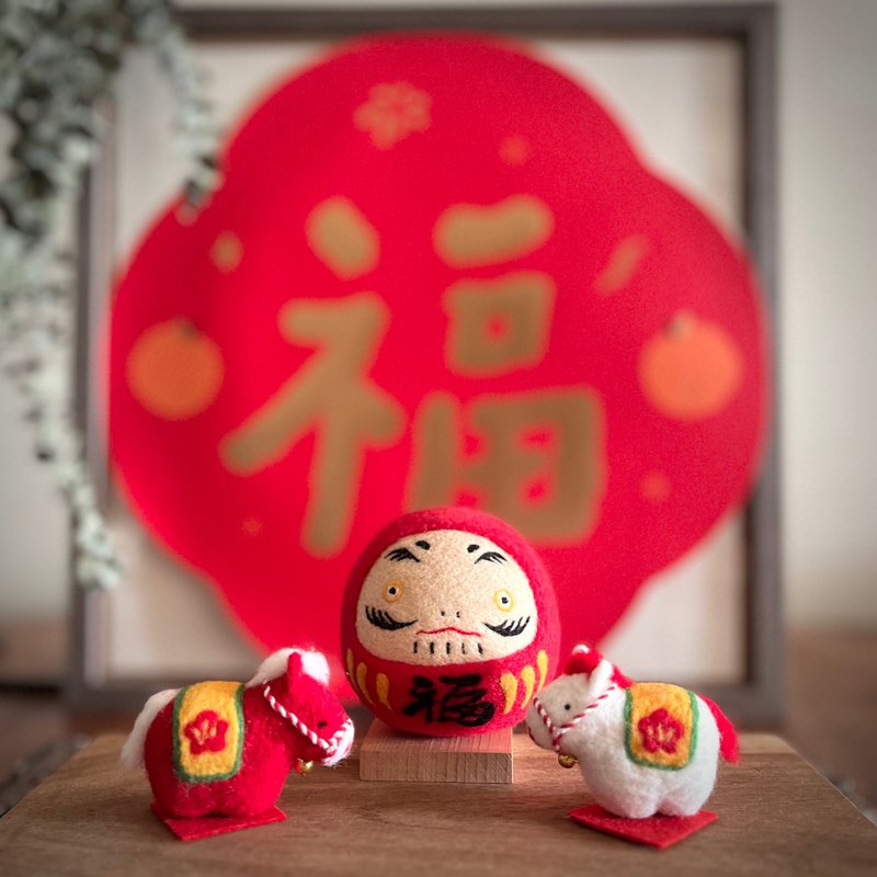马年干支招福摆饰/日本新年/开运 - 摆饰 - 羊毛 白色
