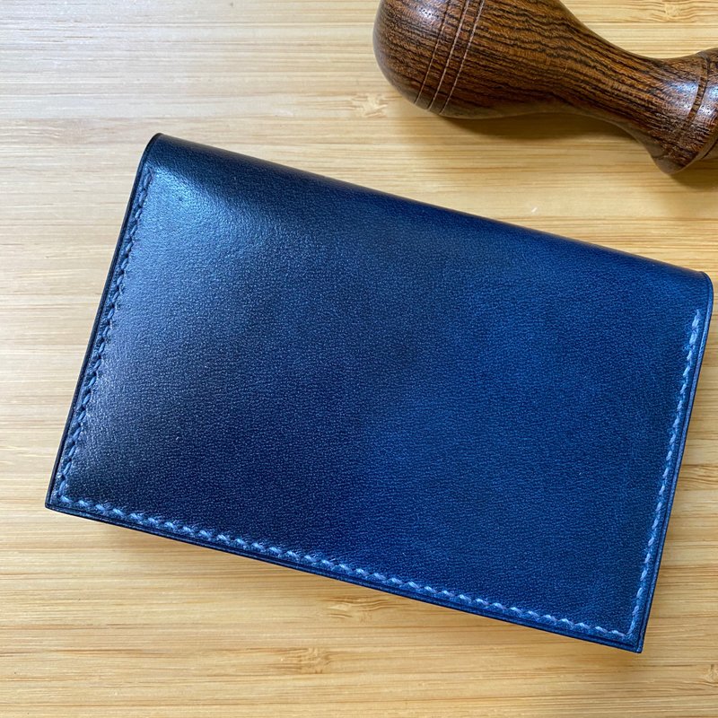 经典对折名片夹【海军蓝】 - 名片夹/名片盒 - 真皮 红色