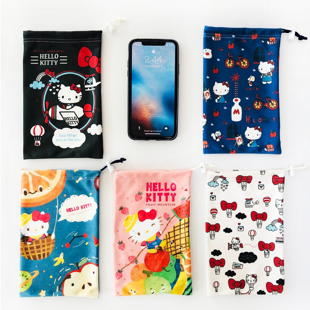 Hello Kitty 手机万用袋 经典款 =布漾出品= 三丽鸥官方授权 - 化妆包/杂物包 - 聚酯纤维 