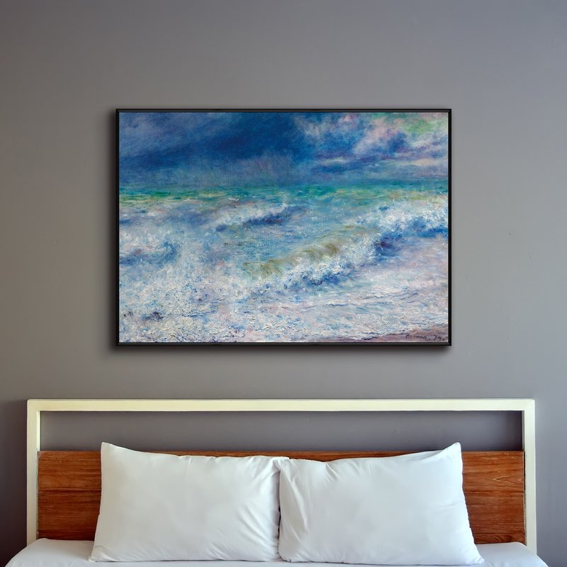 雷诺瓦_海景 - 雷诺瓦系列挂画/艺术挂画/装饰画/菠萝选画所 - 海报/装饰画/版画 - 其他材质 蓝色