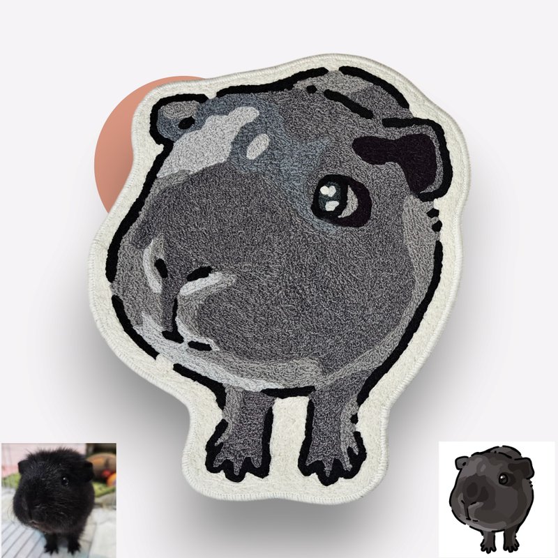 专属定制 宠物毛线地毯  照片绘图+定制化设计 来聊聊吧! - 摆饰 - 聚酯纤维 