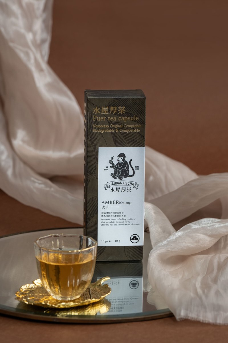 【NS茶叶胶囊】水屋厚茶 琥珀 青茶10入 35入 中发酵青茶 台湾茶 - 咖啡 - 新鲜食材 咖啡色