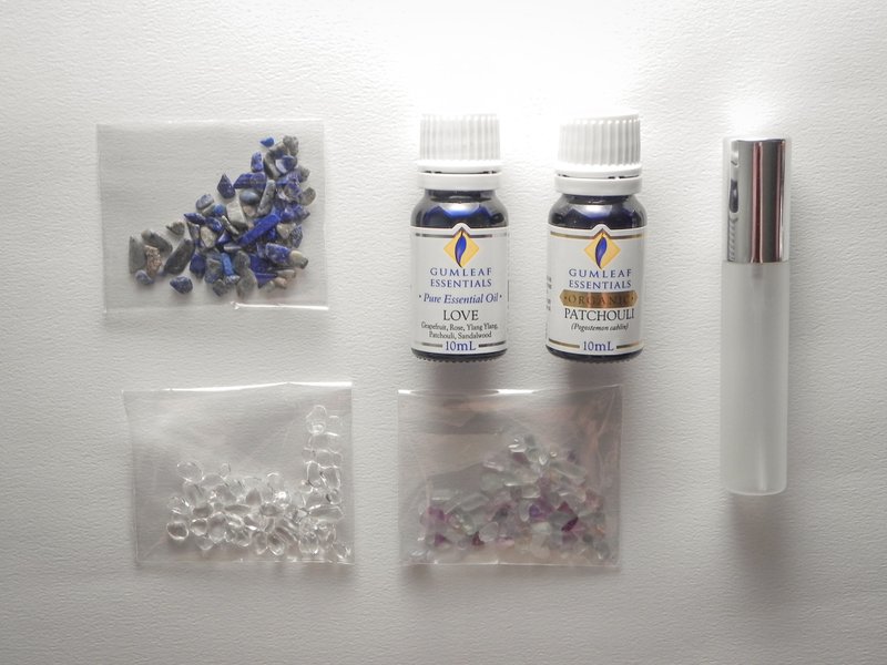 | 手作DIY | 爱情来了 植感喷雾/天然精油 水晶 香水喷雾 - 蜡烛/香氛/手工皂 - 精油 