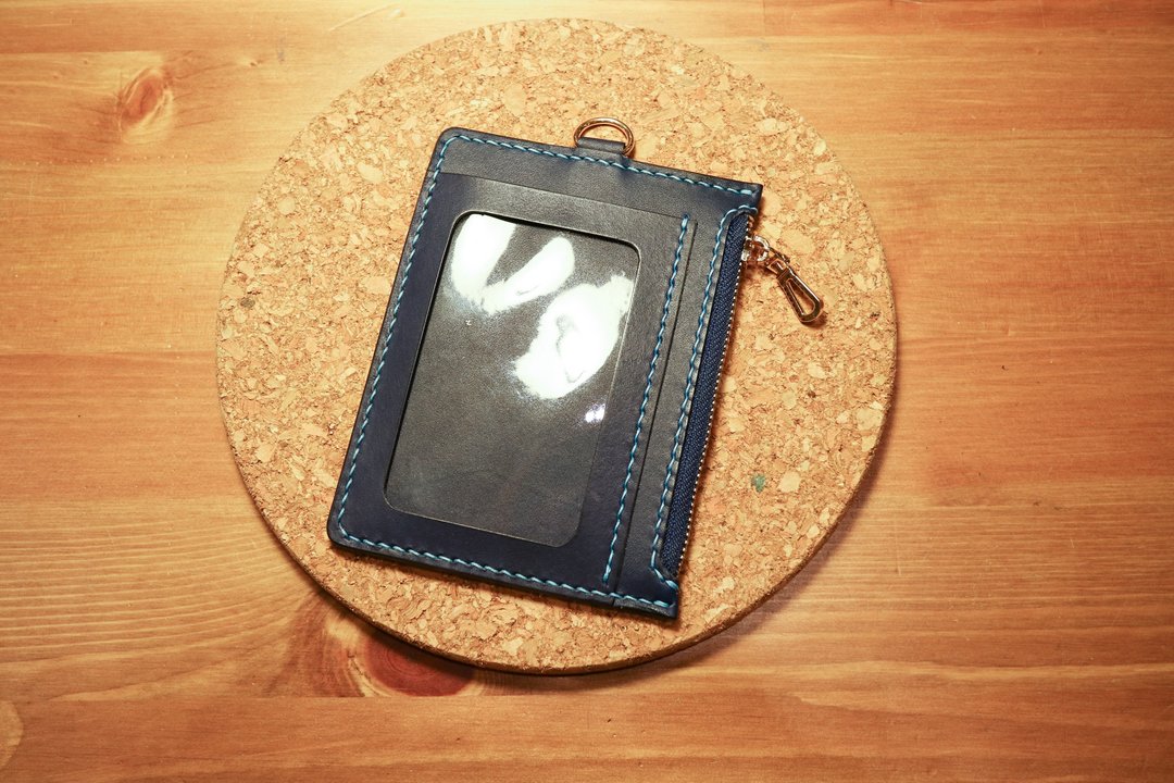 艺创小间 | 植鞣革 手缝 拉链 零钱包 直式 证件套 识别证 卡套 - 证件套/卡套 - 真皮 