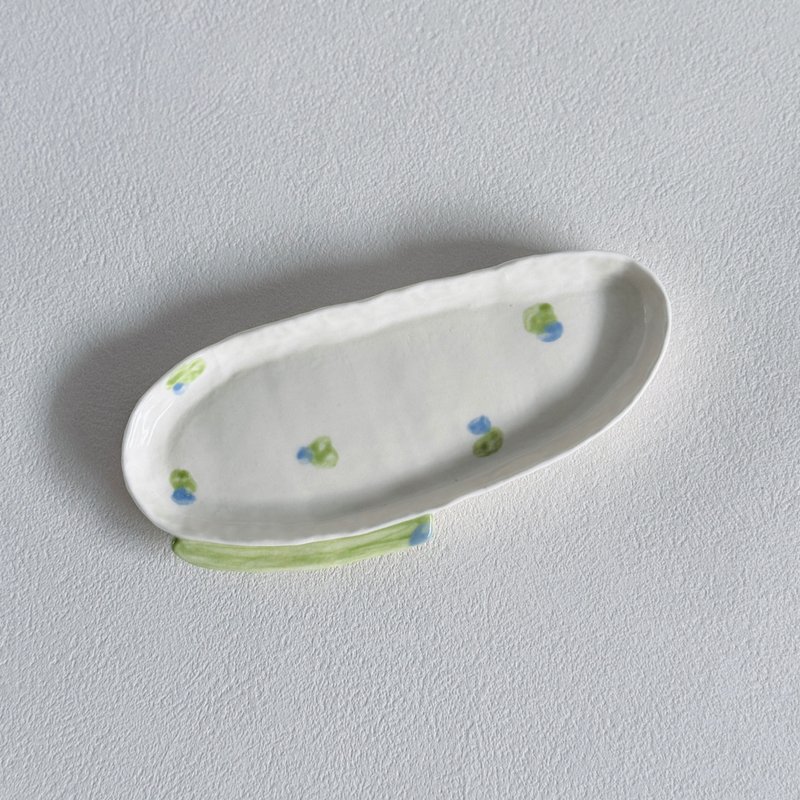 手绘不规则长盘/未完成之岛-海与树 - 盘子/餐盘/盘架 - 瓷 