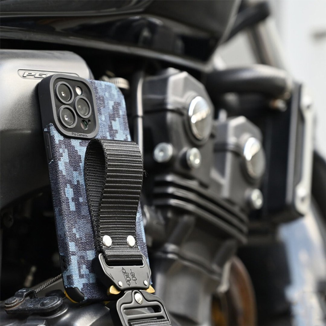 iPhone 限定快拆 [DIGICAMO-DENIM] 智慧型手机肩带智慧型手机吊带礼物父亲节 CO09M - 手机壳/手机套 - 其他材质 蓝色