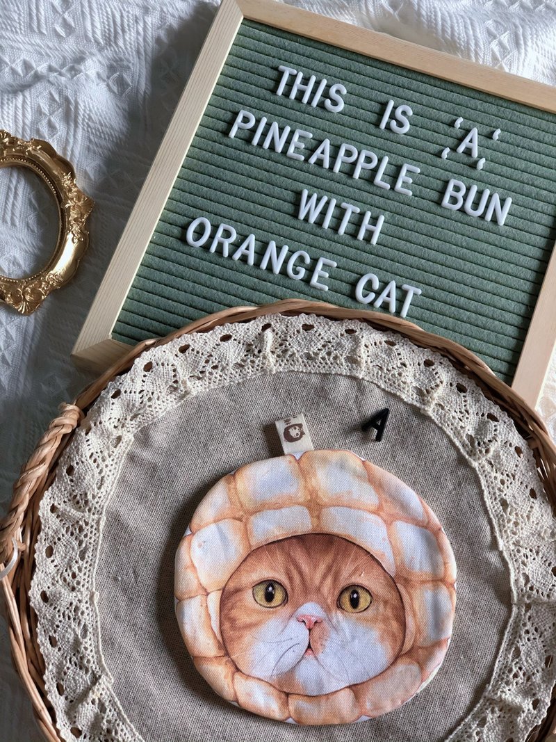 造型手帕 小手帕 擦汗巾 擦手巾 幼儿用手帕 猫咪 面包 现货 - 手帕/方巾 - 棉．麻 多色