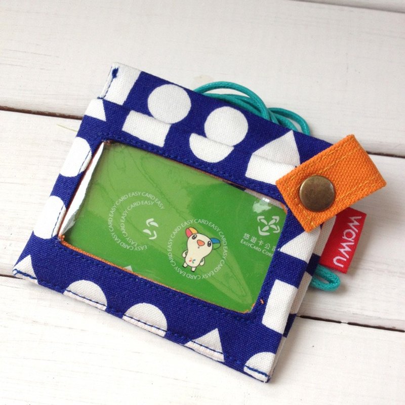 WaWu 三用证件零钱套 (日布几何蓝) 订制款* - 证件套/卡套 - 其他材质 蓝色