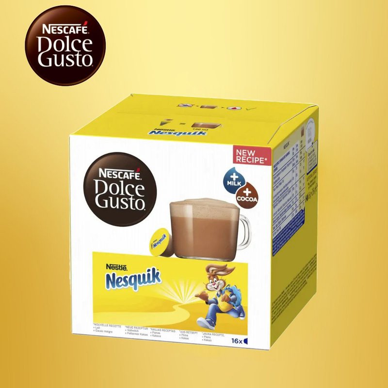 【Dolce Gusto】雀巢多趣酷思胶囊Nesquik高钙巧克力饮品16颗x3盒 - 巧克力 - 其他材质 