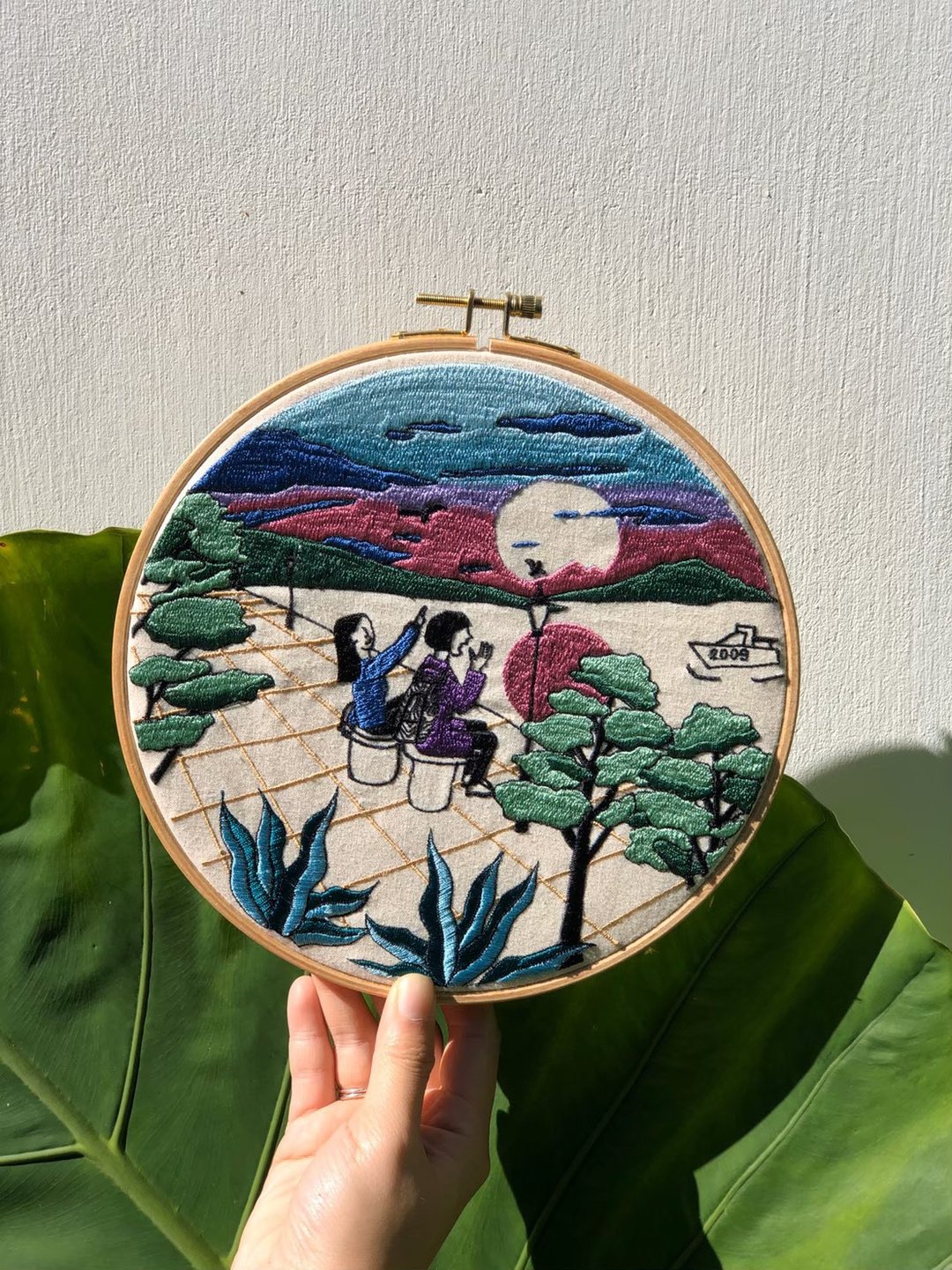 那年的我们-定制化刺绣21X21cm - 其他 - 棉 