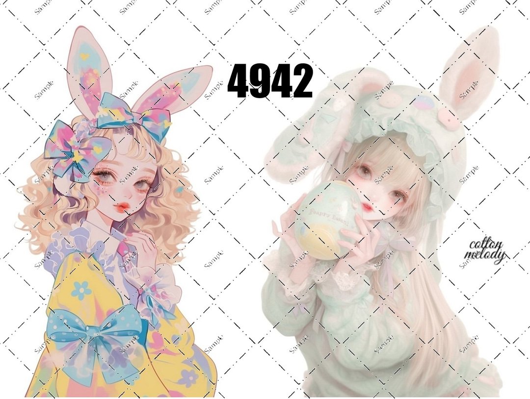 original sticker no.4942 人物贴纸 原创贴纸 原创人物贴纸 装饰贴纸 cotton melody - 贴纸 - 纸 