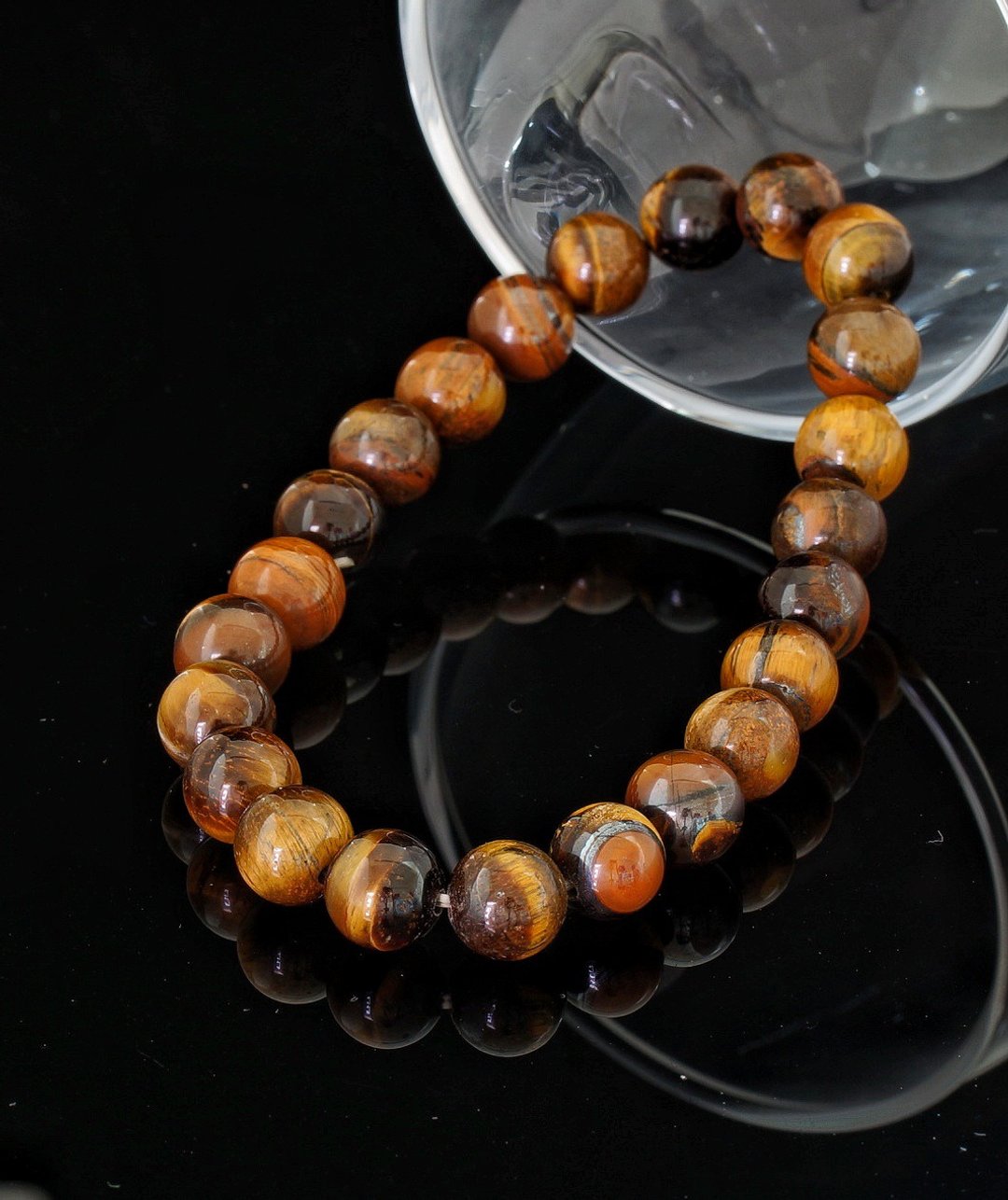入门级虎眼石 8mm 手链 ( Tiger Eye 8mm Bracelet ) - 手链/手环 - 宝石 