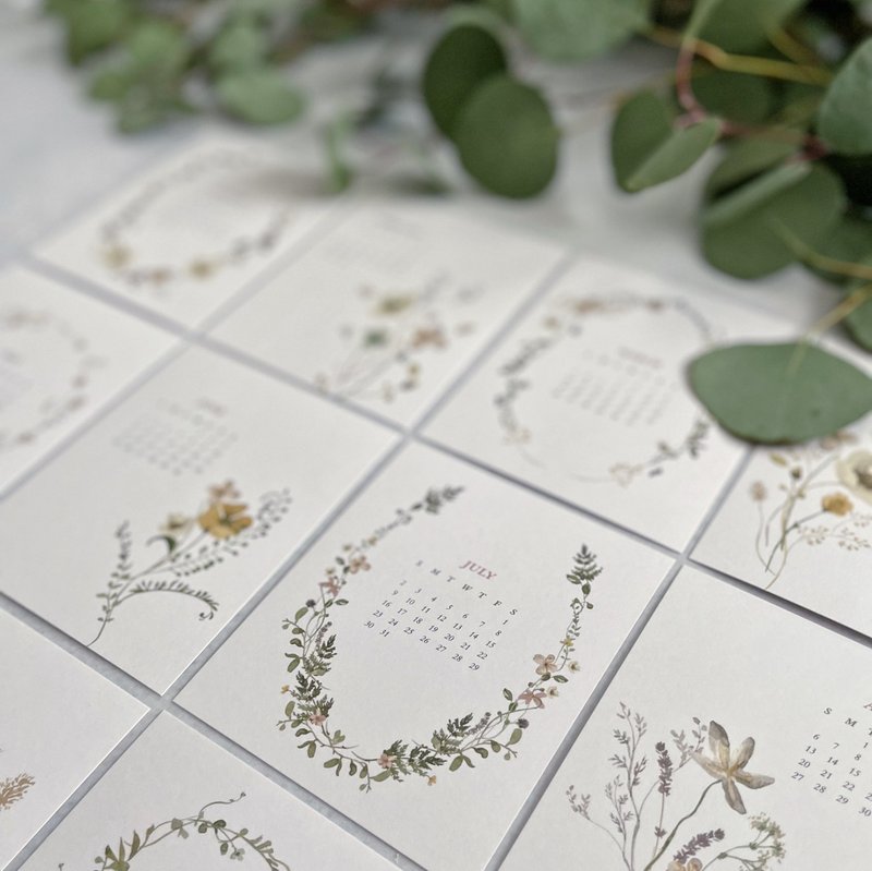 | 七折加购 | 2023森小姐的花草蔓漫月历 - 年历/台历 - 新鲜食材 