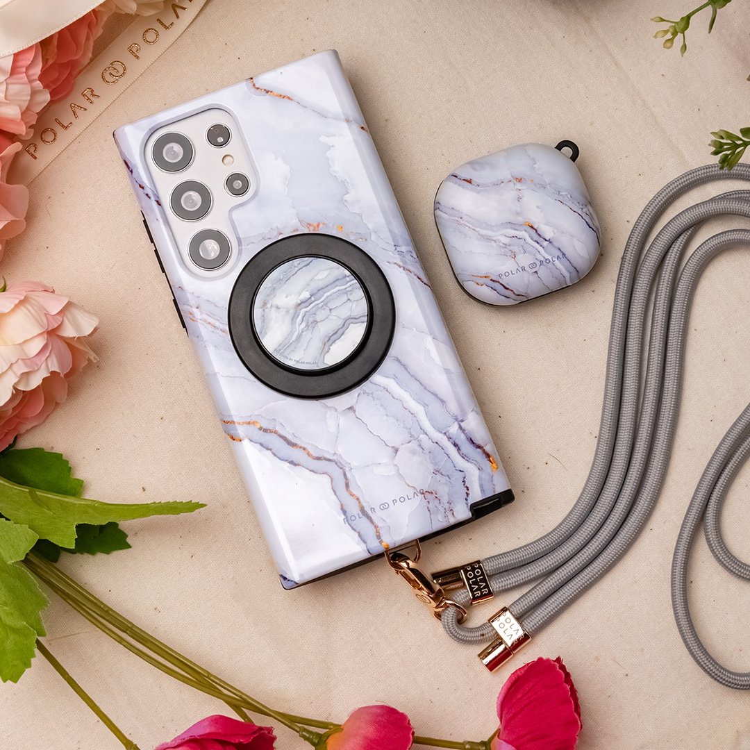 云石纹 Samsung  S26 S25 S24 Note20 MagSafe 定制化手机壳 - 手机壳/手机套 - 塑料 多色