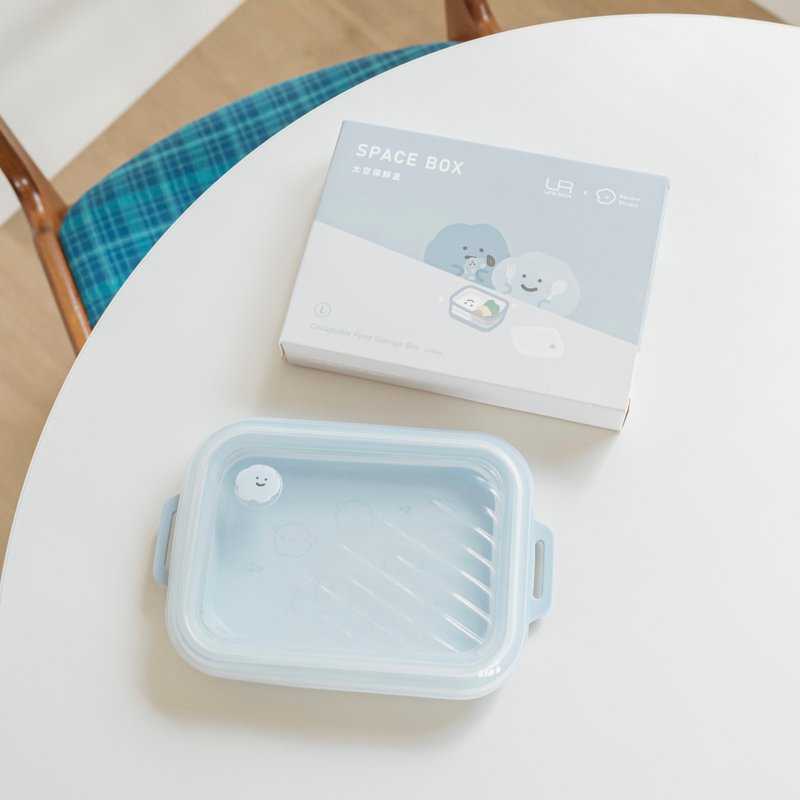 LiFE RiCH Space GO 太空盒 喜怒哀乐联名款 微波保鲜盒 耐热防漏 - 便当盒/饭盒 - 其他材质 蓝色