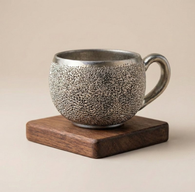 手工烧制・流光班驳柴烧陶瓷马克杯・居家摆饰・乔迁贺礼 - 茶具/茶杯 - 瓷 