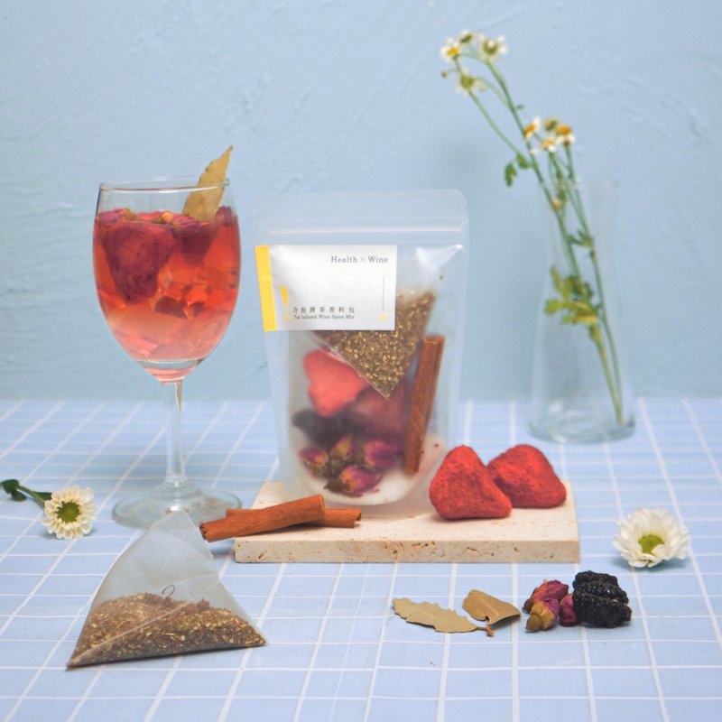 白酒香料包  红玫翠绿风味 严选草本原料香料 - 料理包 - 植物．花 白色