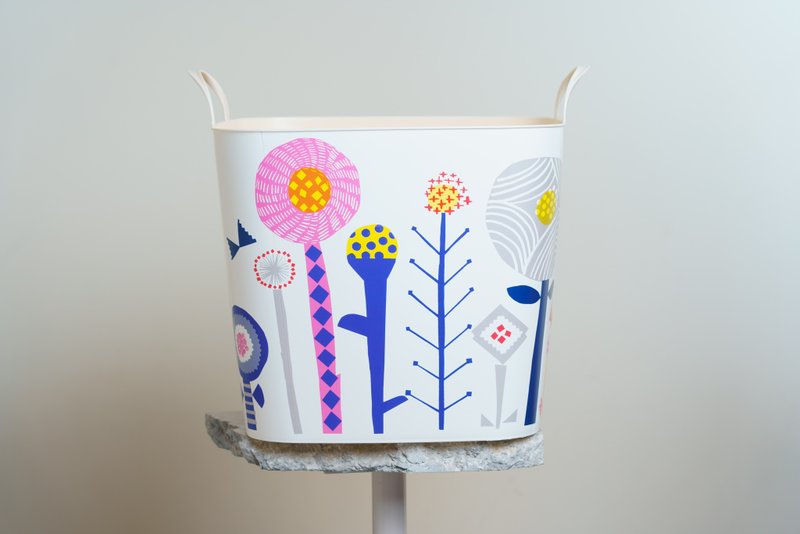 日本 Stacksto X Horiguchi Naoko 联名收纳篮 (小花) - 收纳用品 - 塑料 多色