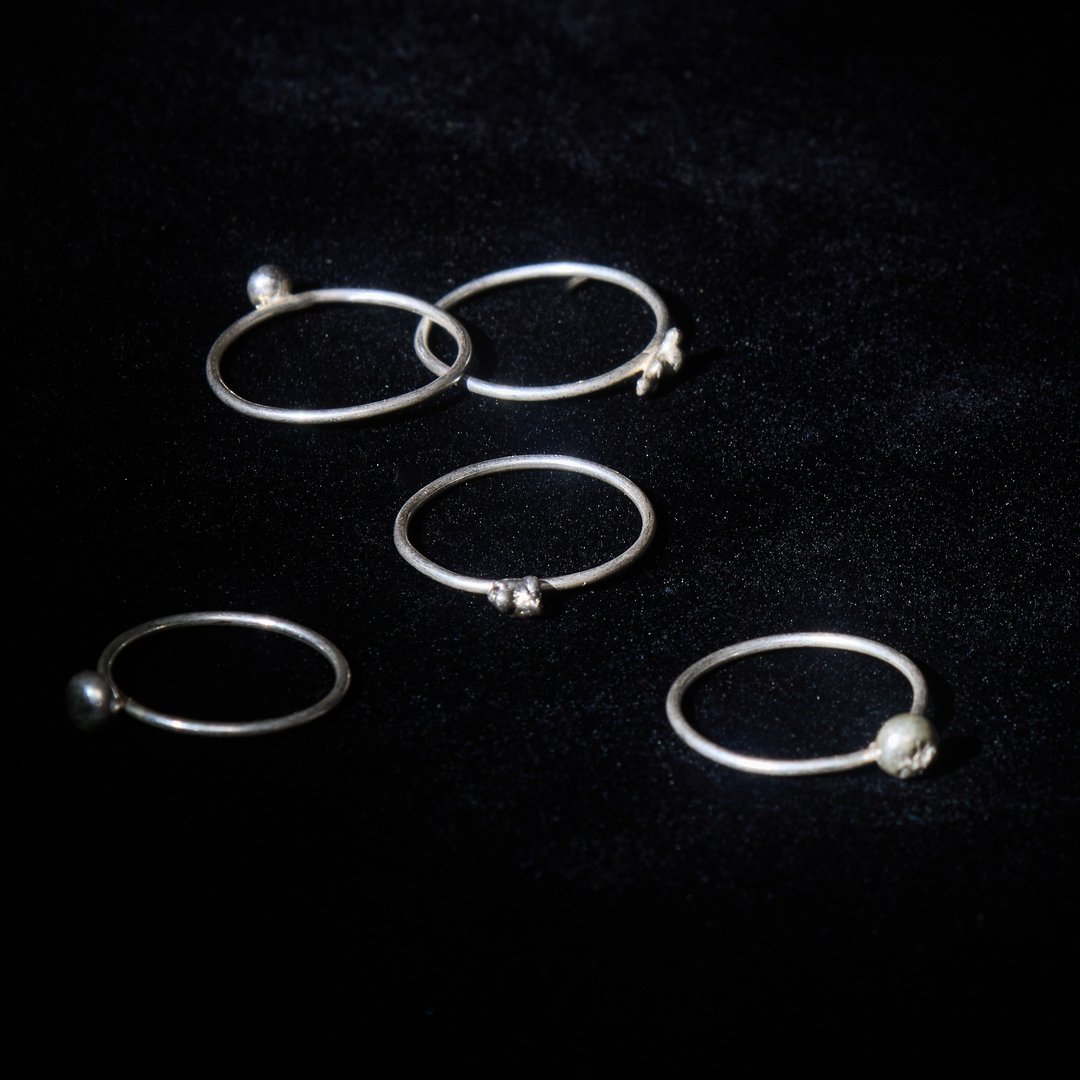 Spark Ring | 925 Sterling Silver - 戒指 - 纯银 银色