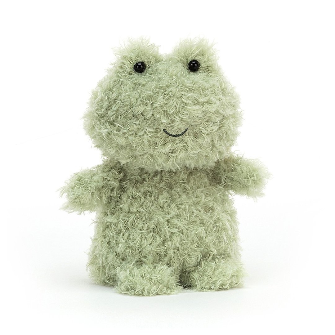 Little Frog 18cm 毛茸茸青蛙王子 - 玩偶/公仔 - 聚酯纤维 绿色