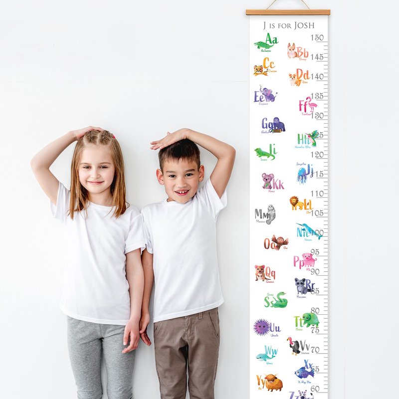 英文字母摆饰 宝宝身高量尺 宝宝成长纪录 量身高器 长颈鹿身高测 - 海报/装饰画/版画 - 其他材质 