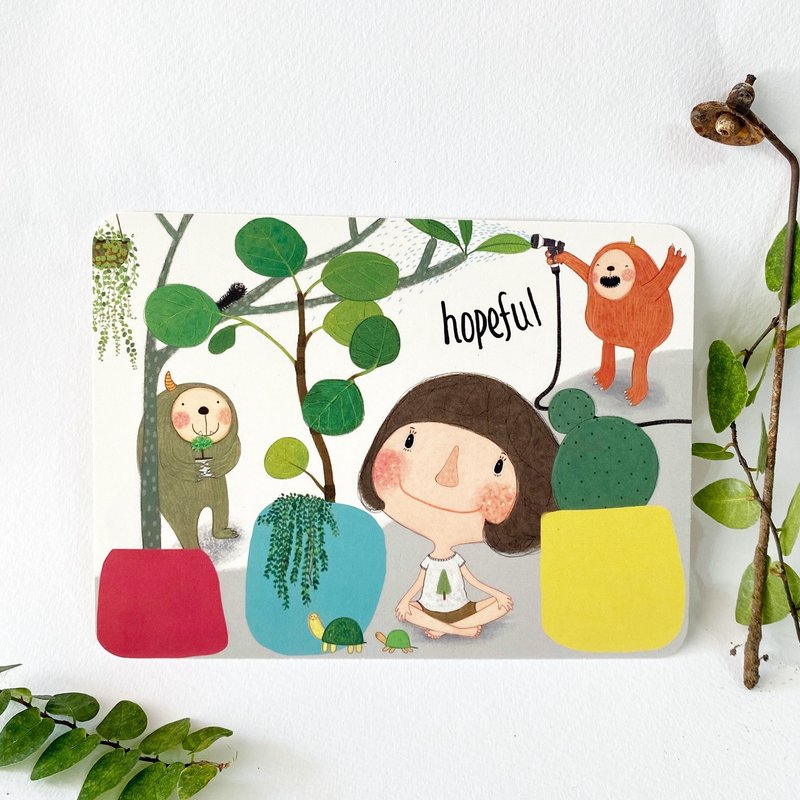 万用卡/祝福卡/感谢卡/Dolly朵力/hopeful - 卡片/明信片 - 纸 绿色