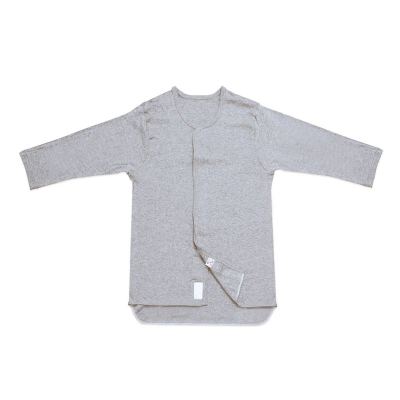 七分袖前开黏扣式内衣(男用) - 居家服/睡衣 - 棉．麻 多色