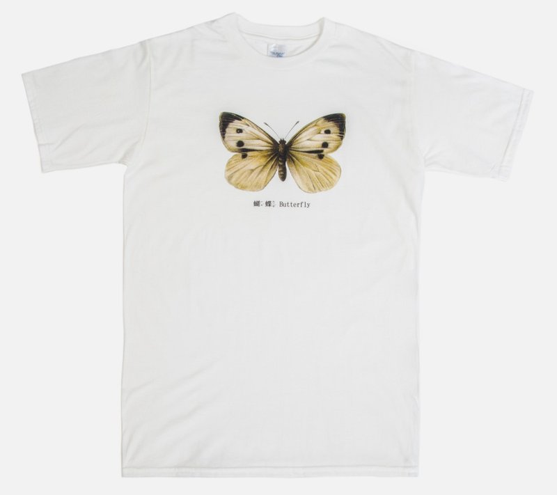 即将绝版T恤-蝴蝶 Butterfly - 男装上衣/T 恤 - 纸 白色