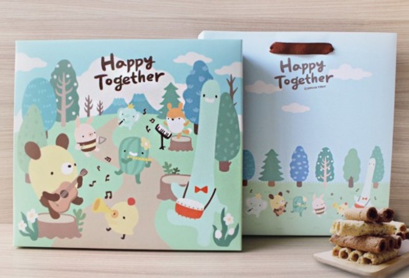 Happy together 面包树联名礼盒(综合蛋卷款) - 蛋糕/甜点 - 新鲜食材 绿色