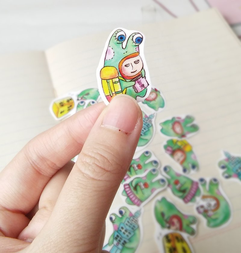 Mr. Sticky游台湾手绘小贴纸 - 贴纸 - 纸 黑色