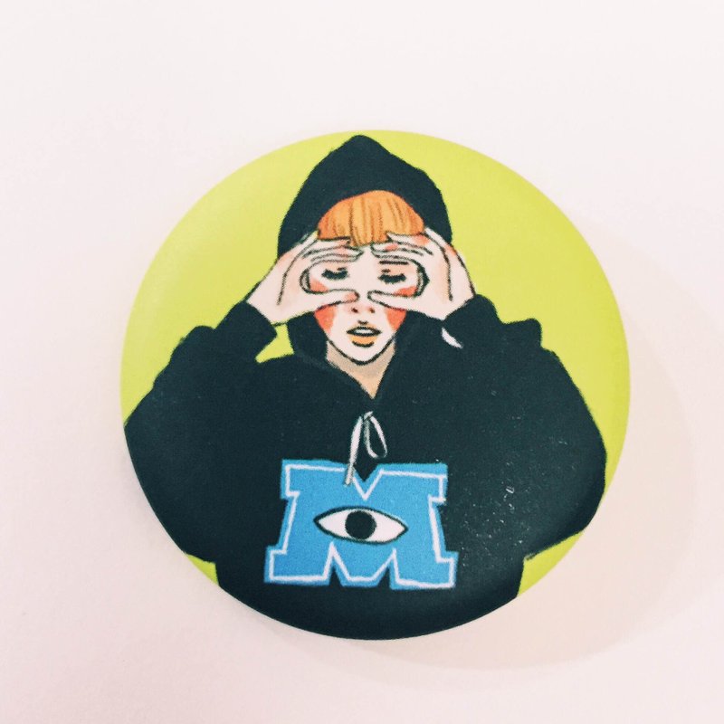 怪兽大学女孩徽章 - 徽章/别针 - 塑料 