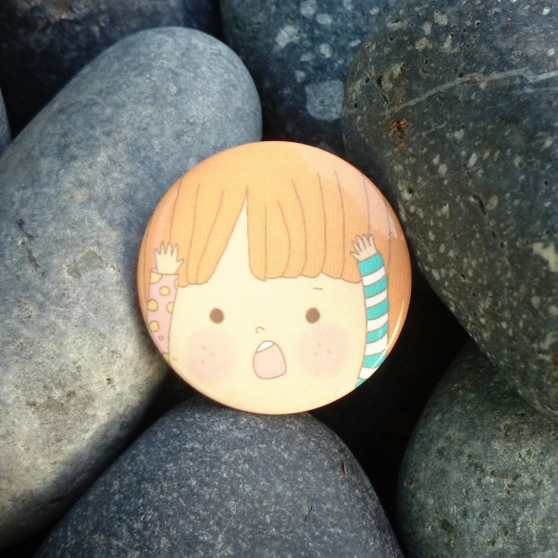 胸章 女孩 - 徽章/别针 - 塑料 