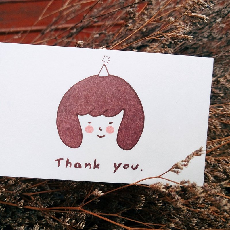 小卡-Thank you-名片大小 - 卡片/明信片 - 纸 多色