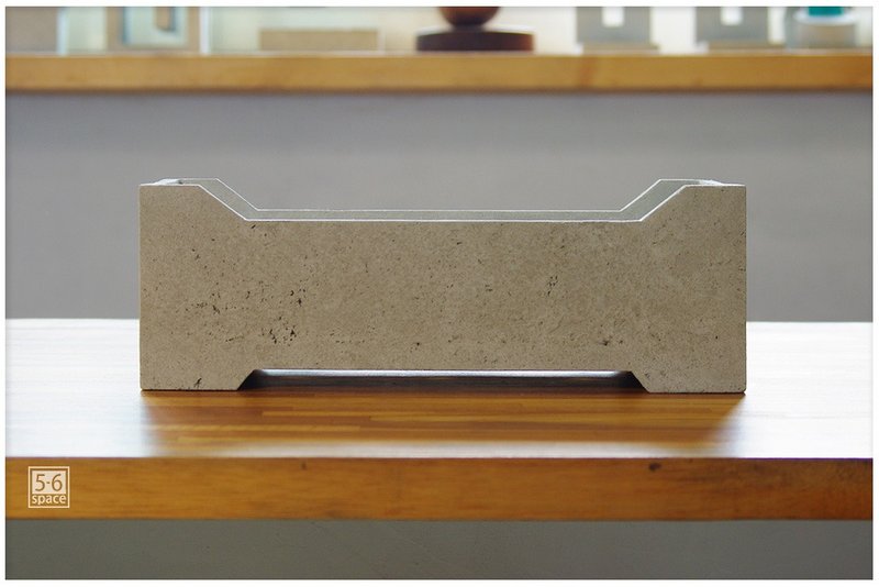 长型极简花器 - 植栽/盆栽 - 水泥 灰色