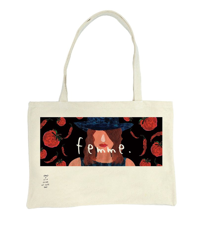 Femme Tote bag 史考莉女士 双面托特包 - 侧背包/斜挎包 - 其他材质 白色
