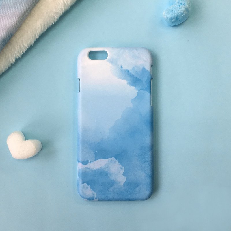 云彩蓝-iPhone(i5.i6s,i6splus)/Android(Samsung三星, HTC, Sony)原创手机壳/保护套/可定制/圣诞节礼物 - 手机壳/手机套 - 塑料 蓝色