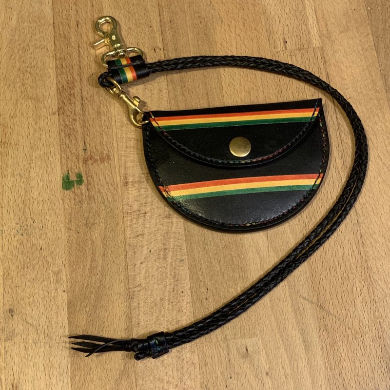 纯手工制作手工皮革零钱包 免费印字 - 零钱包 - 真皮 多色