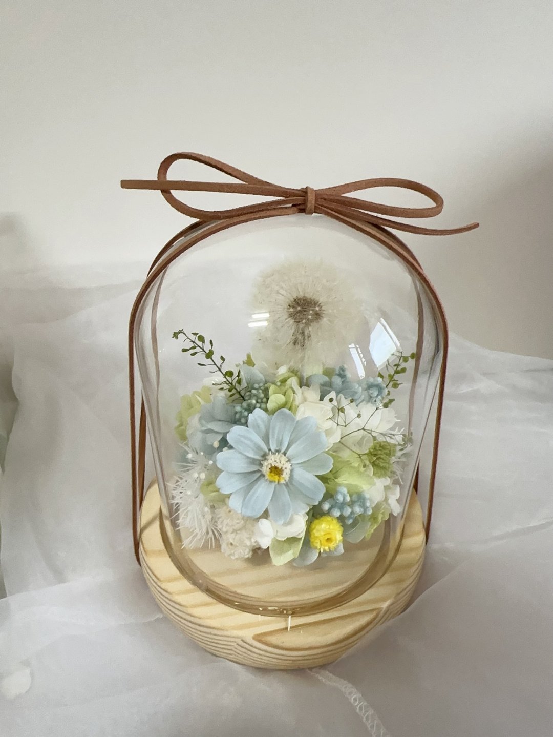 浦公英的约定 永生花玻璃盅 永生花钟罩 生日 告白 纪念日 圣诞节 - 干燥花/捧花 - 植物．花 粉红色