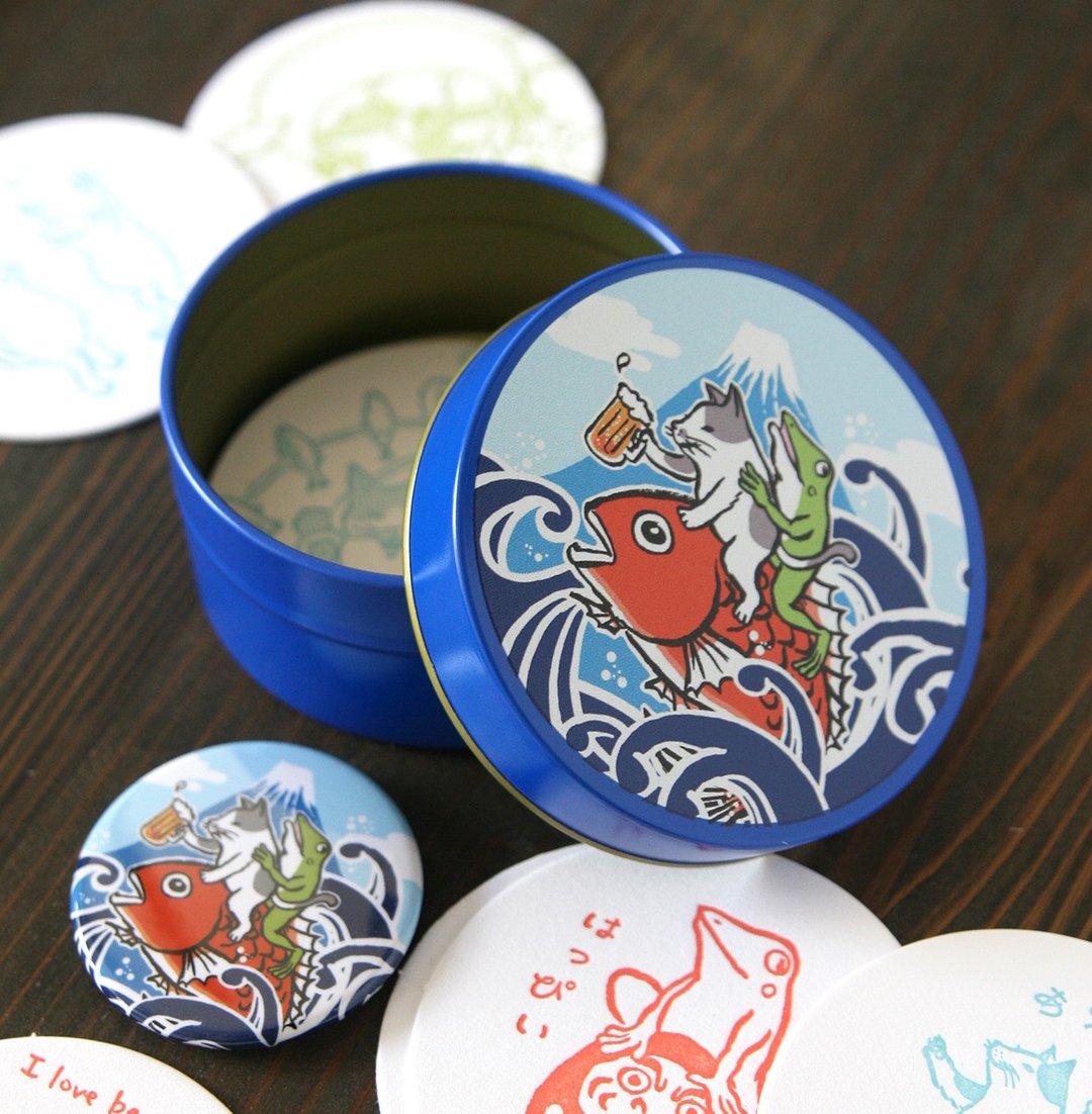 礼物蓝的鲷鱼 - 纸盒/包装盒 - 其他金属 蓝色